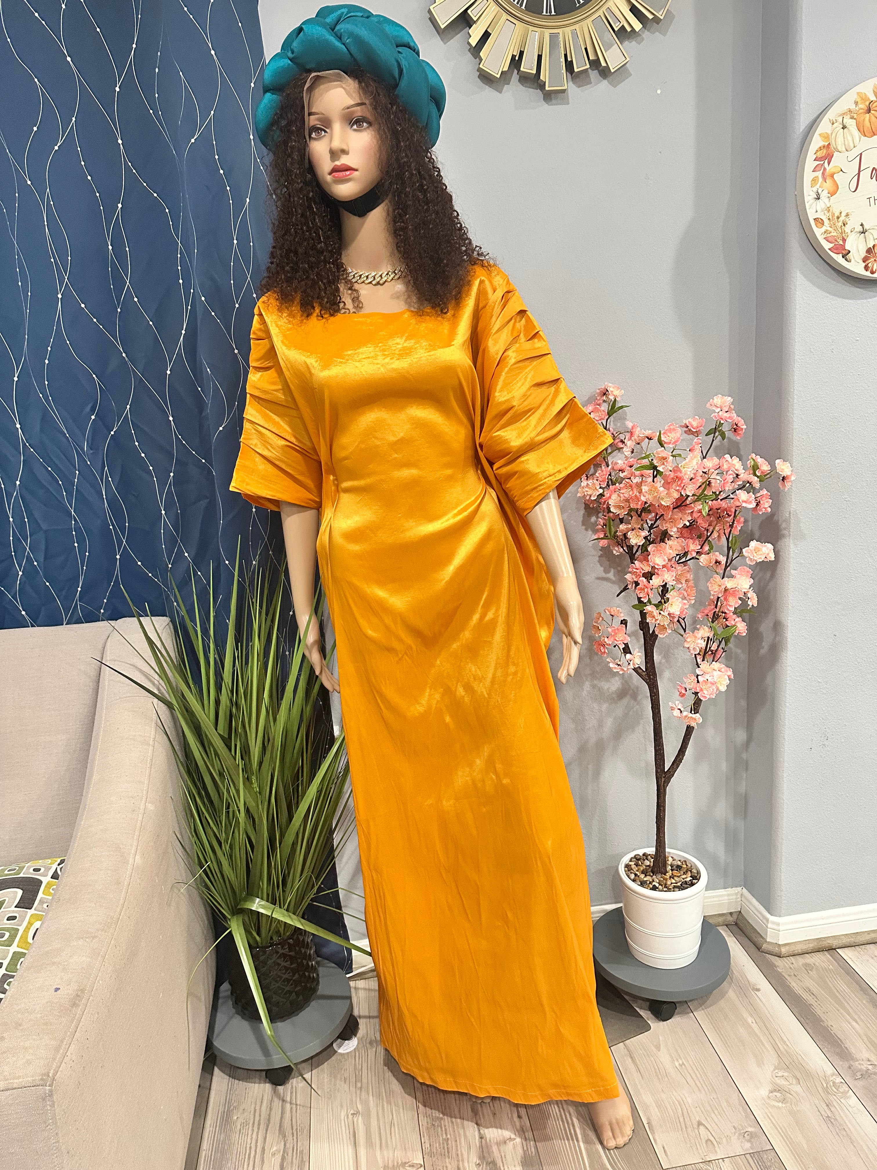 Rich Aunty Swaggerlicious Mustard Yellow Maxi Dress
