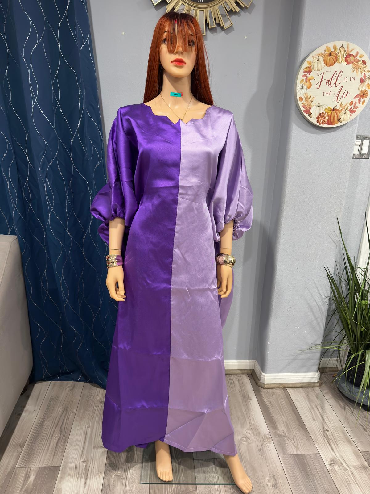 Rich Aunty Swaggerlicious Two-colored Mikado Maxidress