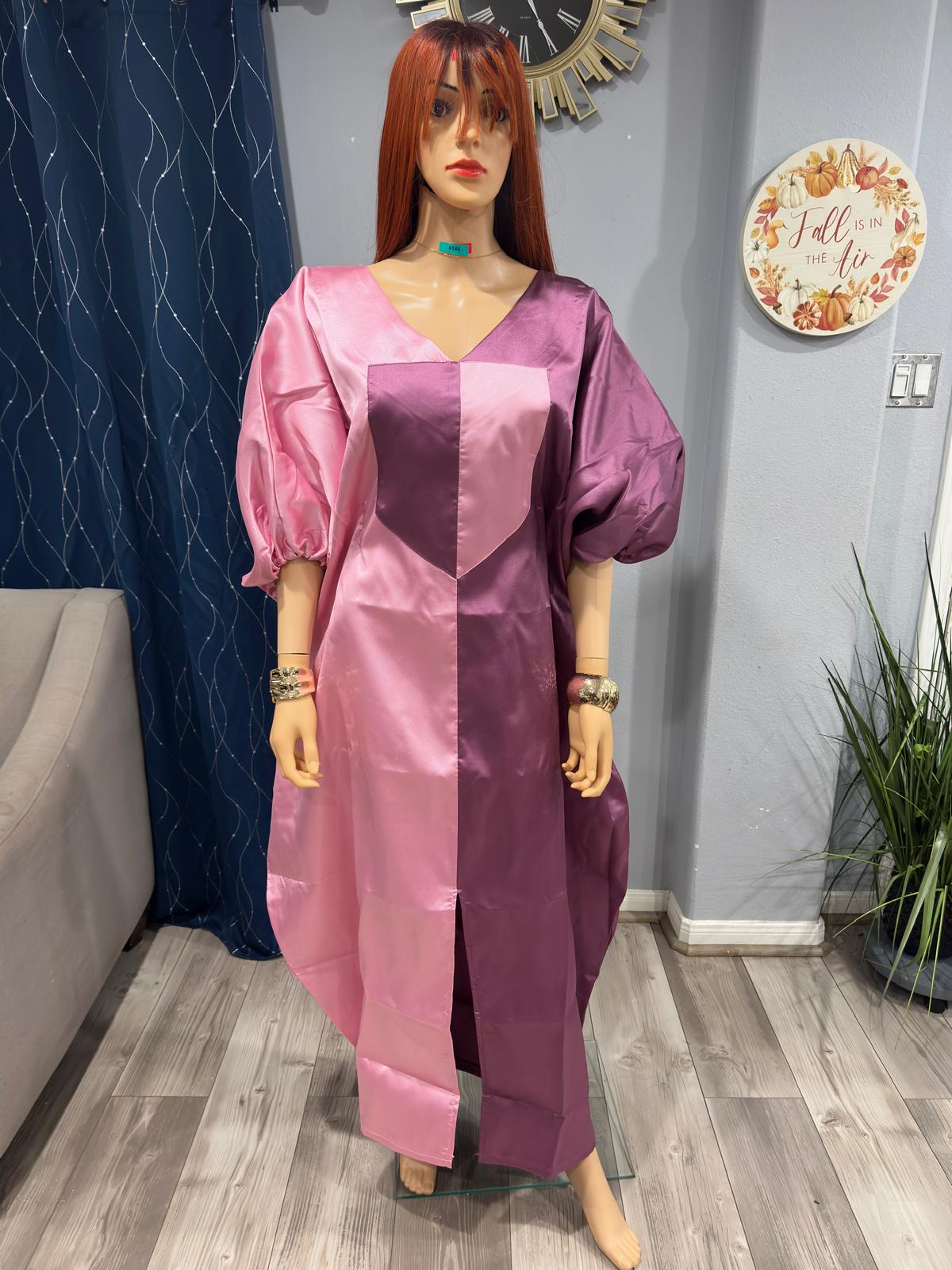 Rich Aunty Swaggerlicious Two-colored Mikado Maxidress