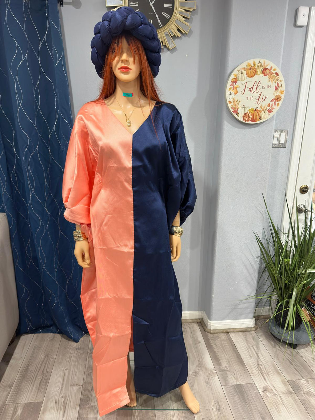 Rich Aunty Swaggerlicious Two-colored Mikado Maxidress