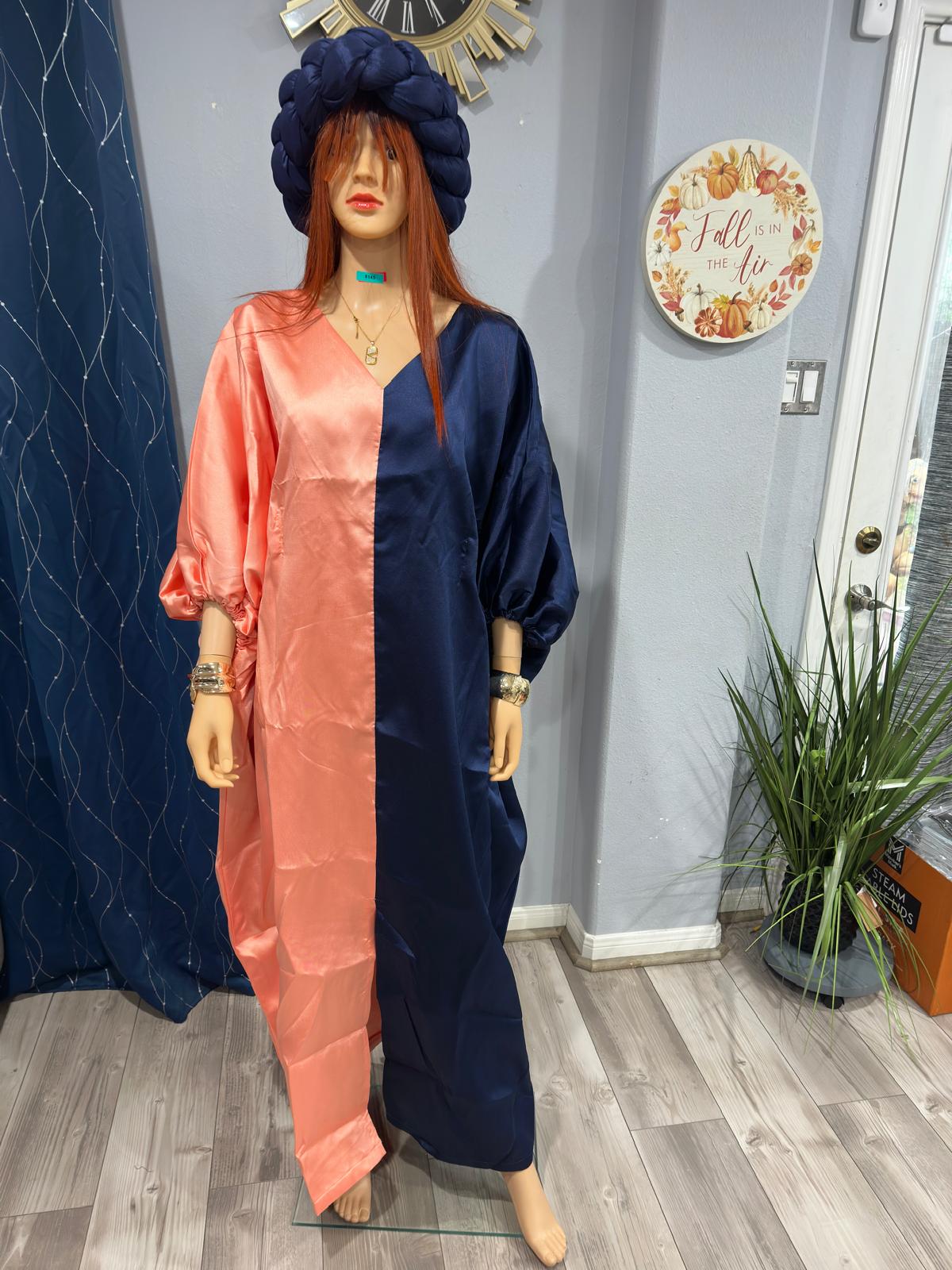 Rich Aunty Swaggerlicious Two-colored Mikado Maxidress