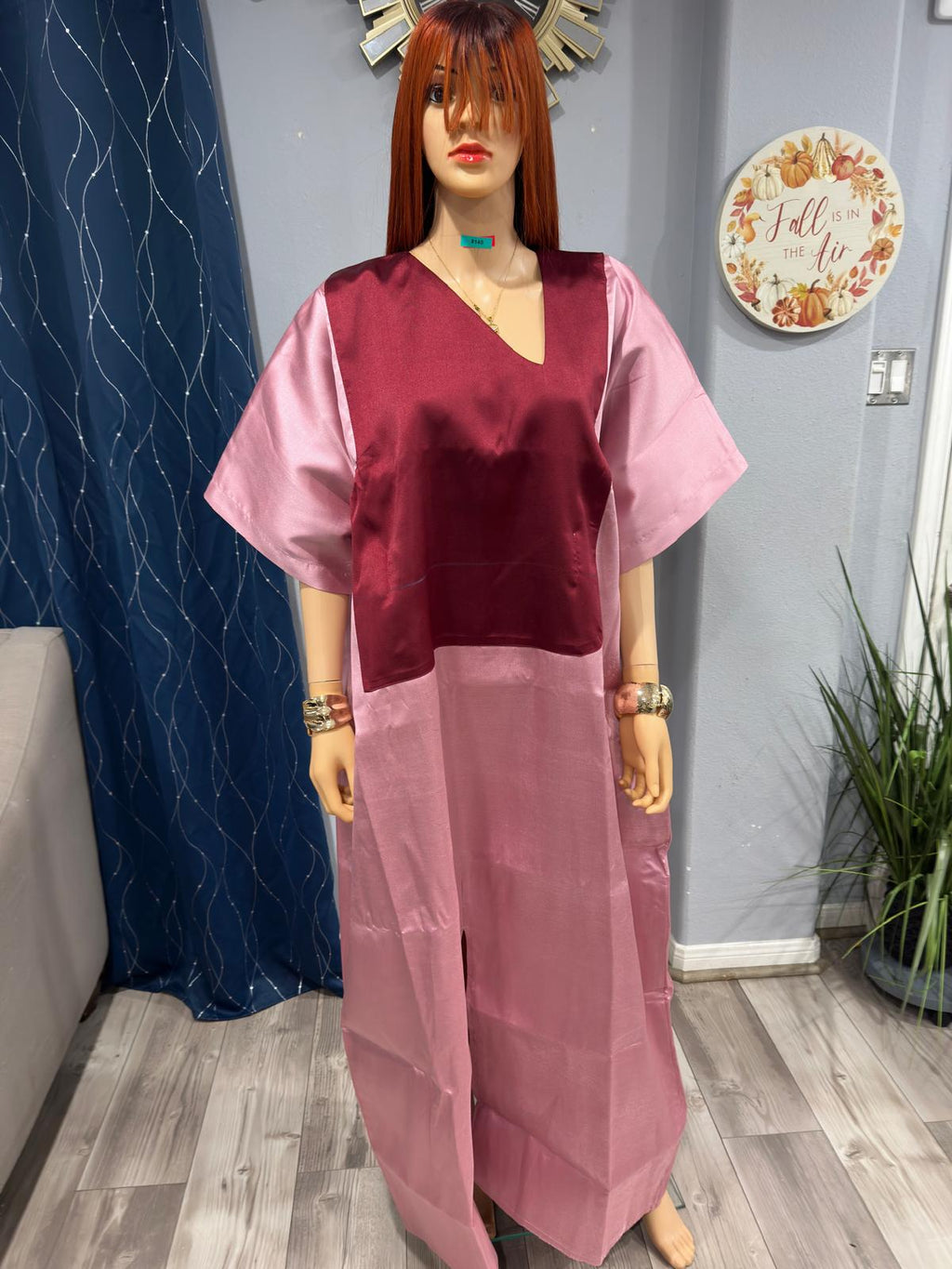 Rich Aunty Swaggerlicious Two-colored Mikado Maxidress