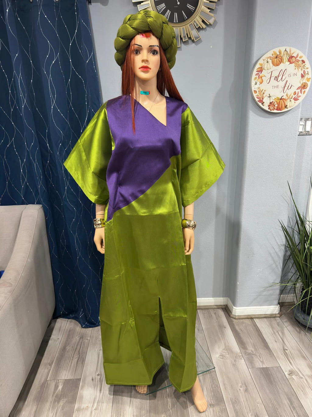 Rich Aunty Swaggerlicious Two-colored Mikado Maxidress