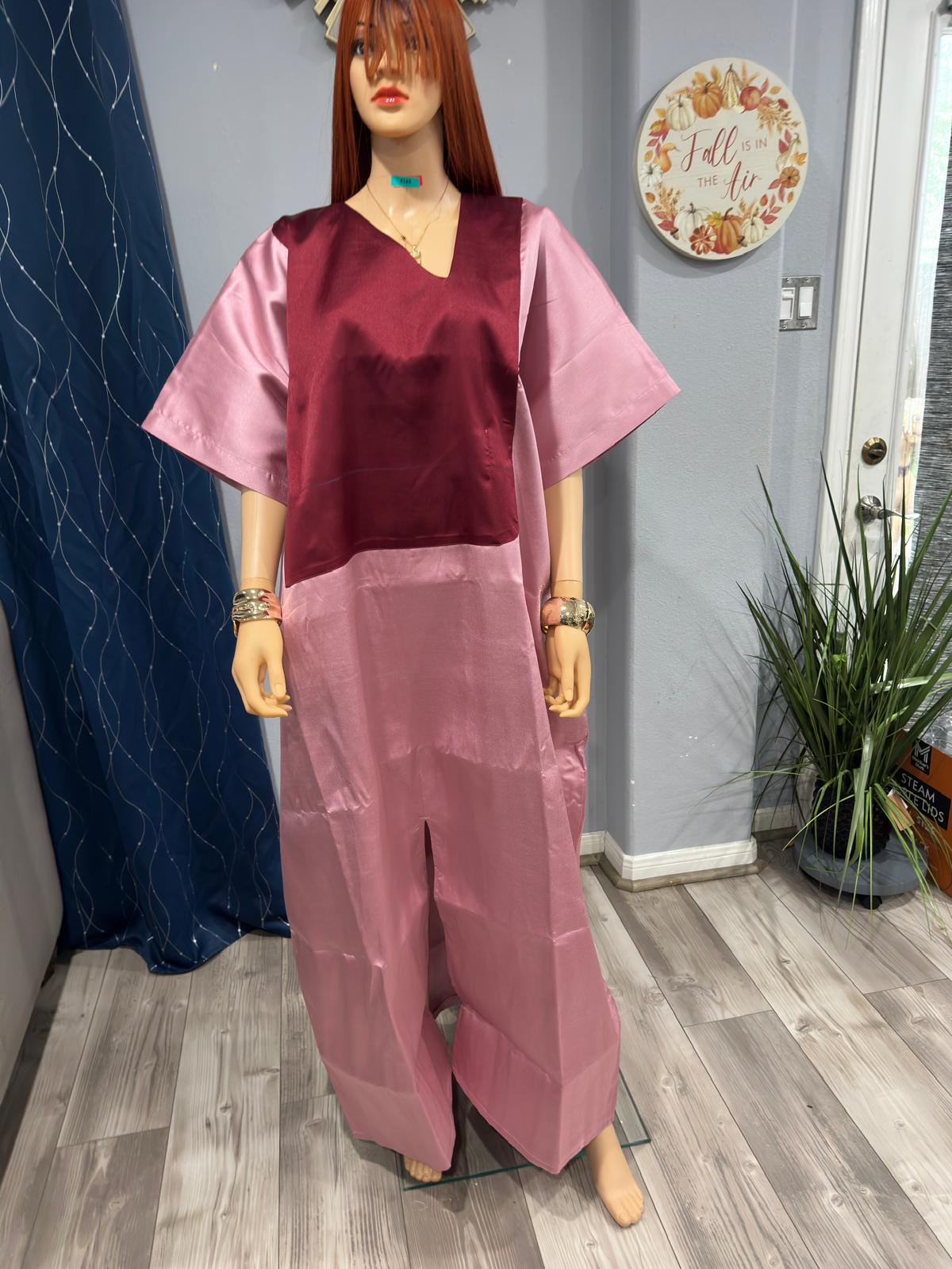 Rich Aunty Swaggerlicious Two-colored Mikado Maxidress