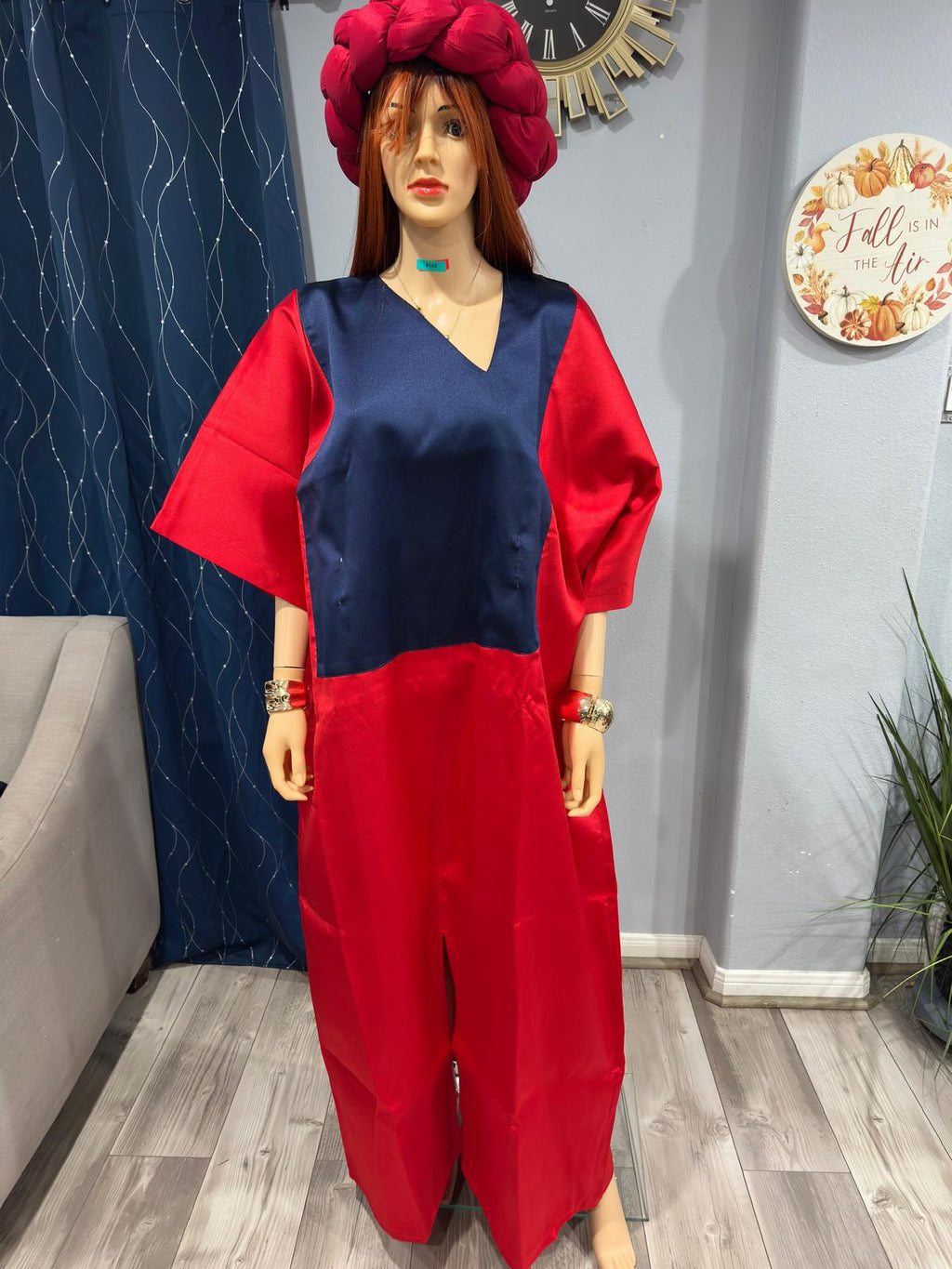 Rich Aunty Swaggerlicious Two-colored Mikado Maxidress