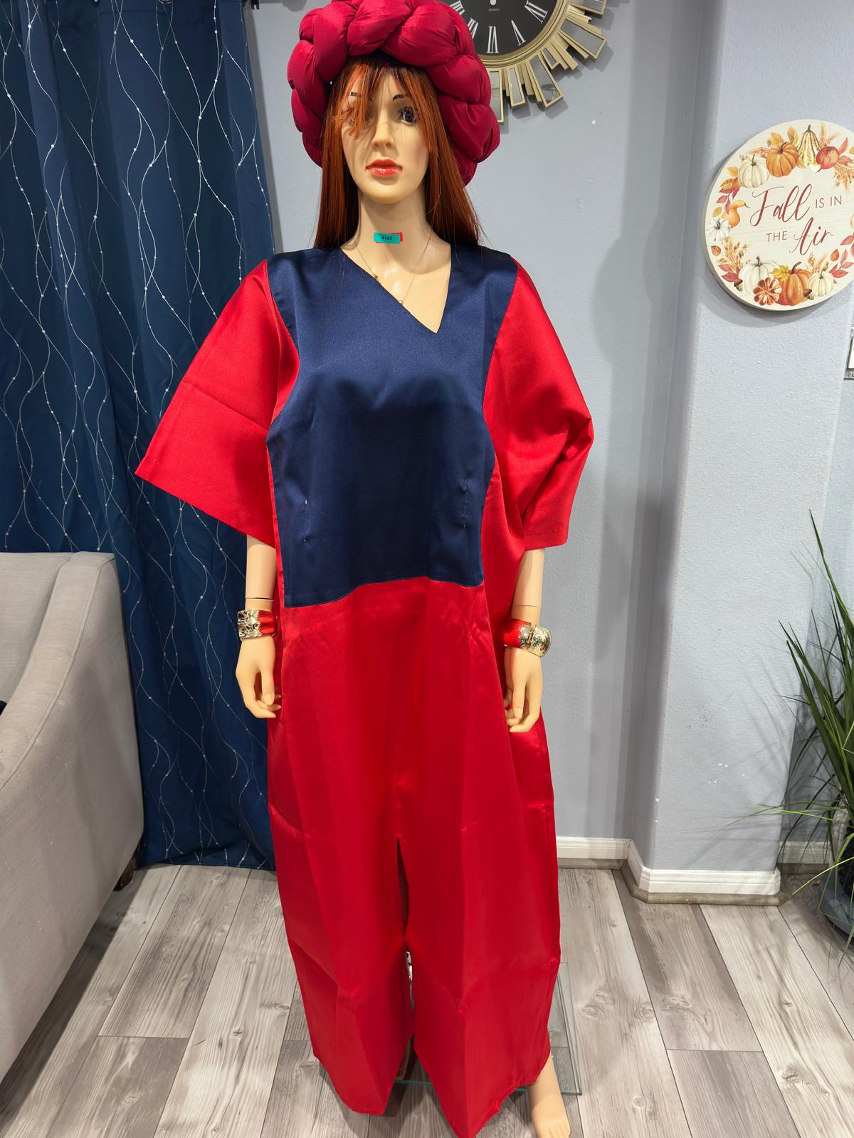 Rich Aunty Swaggerlicious Two-colored Mikado Maxidress