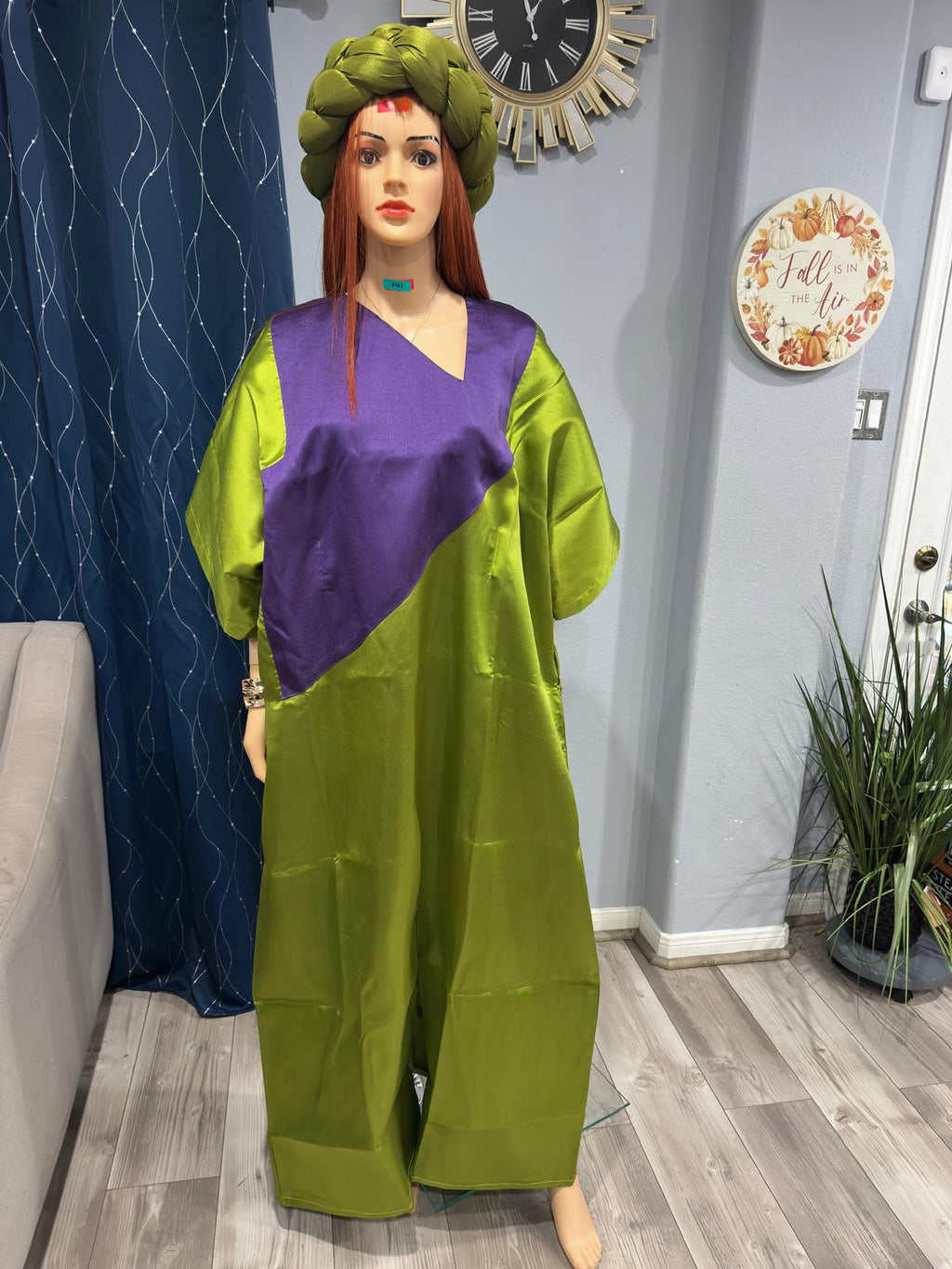 Rich Aunty Swaggerlicious Two-colored Mikado Maxidress