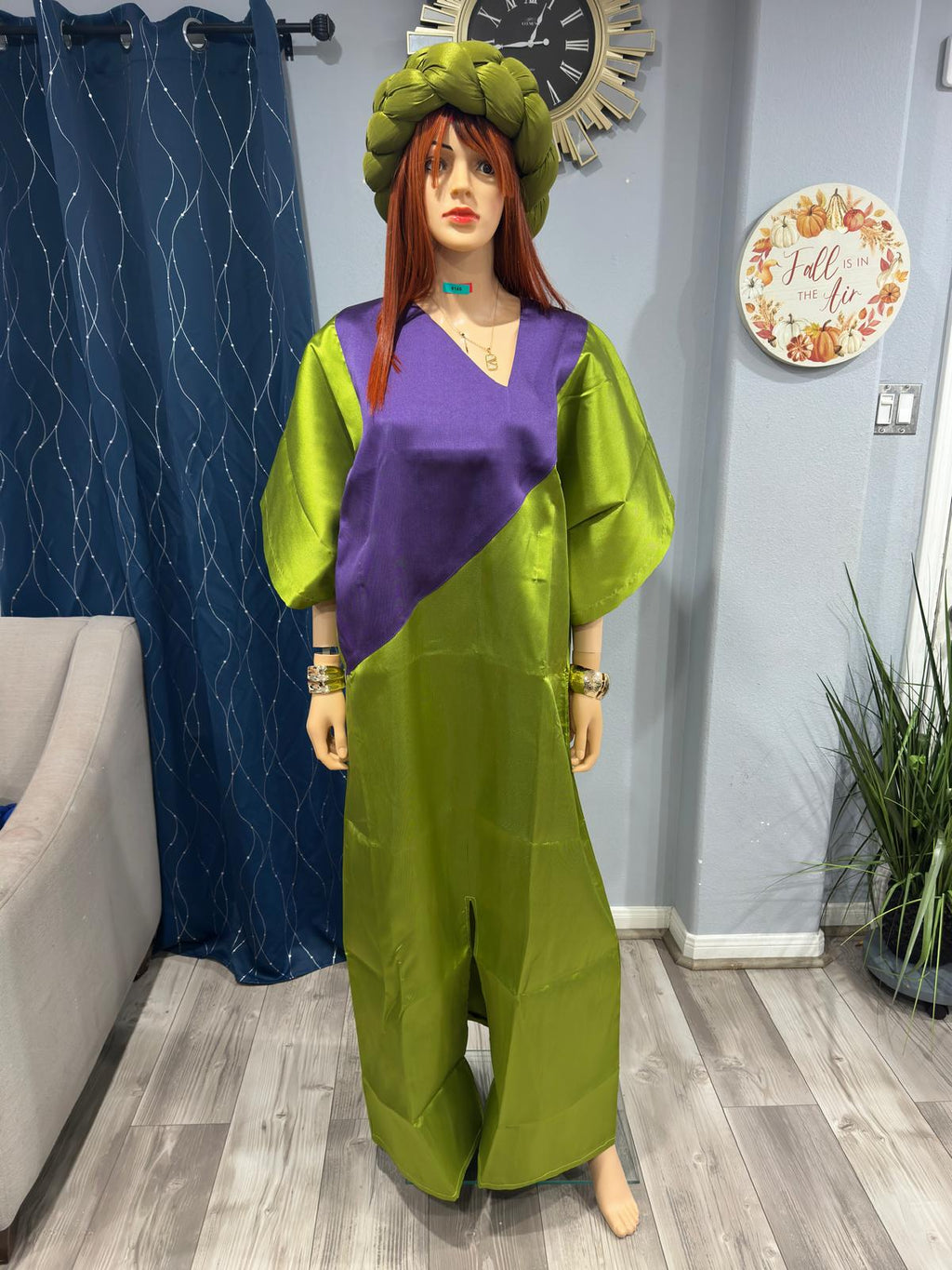 Rich Aunty Swaggerlicious Two-colored Mikado Maxidress