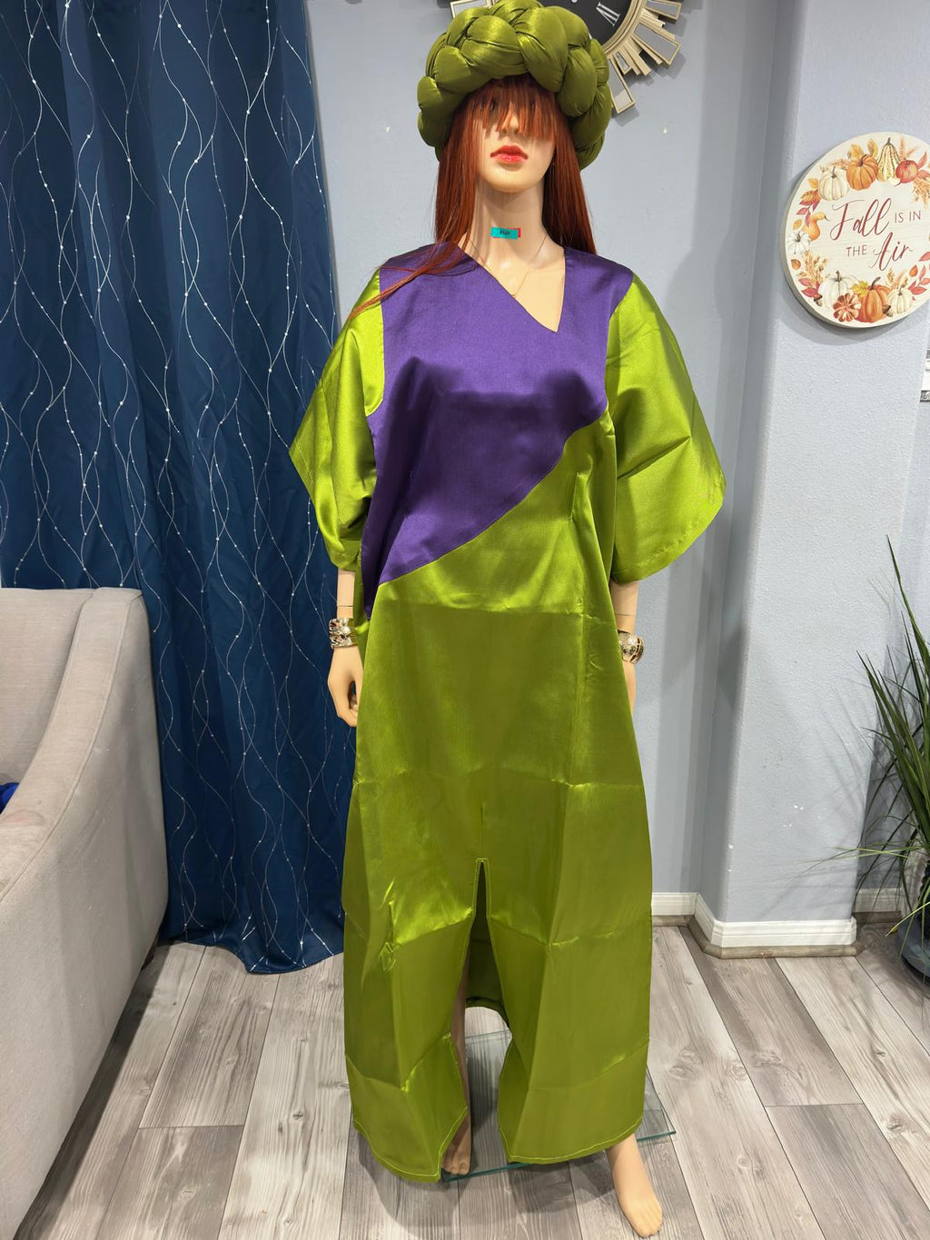 Rich Aunty Swaggerlicious Two-colored Mikado Maxidress