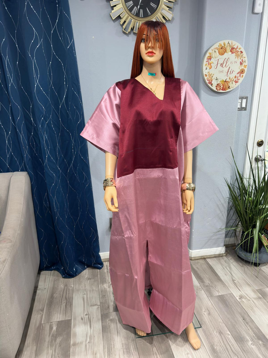 Rich Aunty Swaggerlicious Two-colored Mikado Maxidress