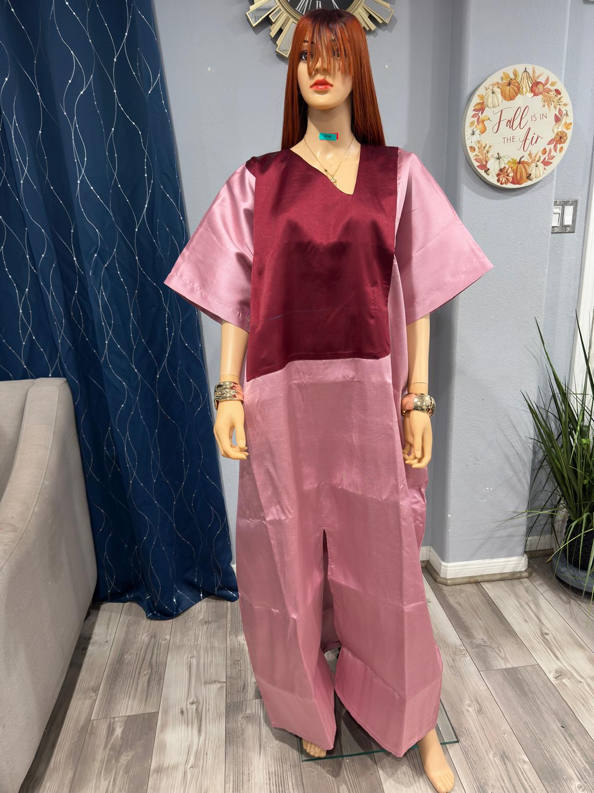 Rich Aunty Swaggerlicious Two-colored Mikado Maxidress